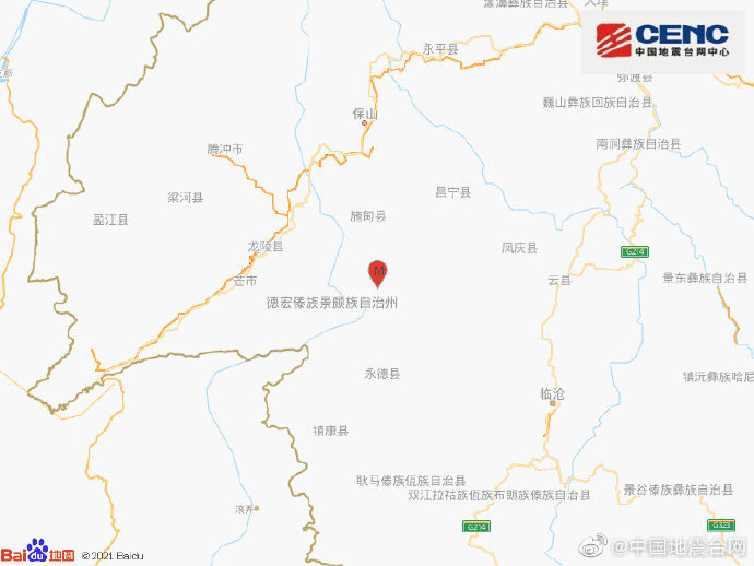 图片来源：国家地震台网官方微博
