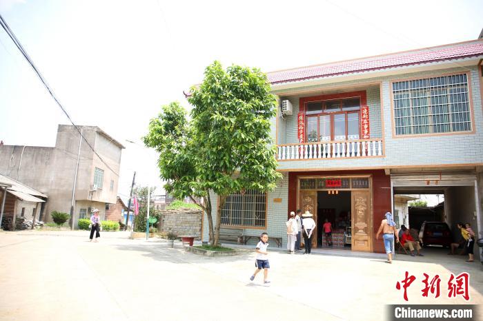柳州市柳江区穿山镇高平村平地屯干净整洁。　朱柳融 摄